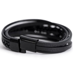 Proverbs 20:7 - Leather Cross Bracelet ShineOn Fulfillment