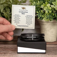 To My Boy Graduation Memories (Love You Forever) – Cross Bracelet ShineOn Fulfillment