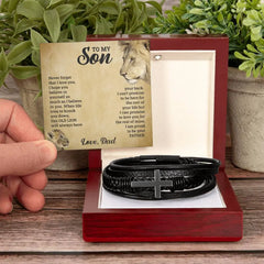 To My Son - Cross Bracelet ShineOn Fulfillment