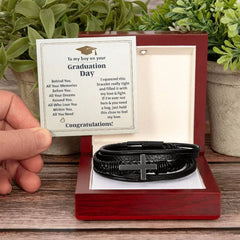 To My Boy Graduation Memories (Love You Forever) – Cross Bracelet ShineOn Fulfillment