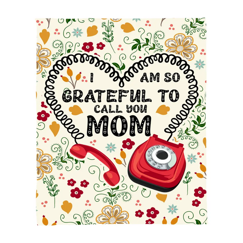 I Am So Grateful – Coral Fleece Blanket ShineOn Fulfillment