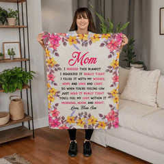 Mom You Will My Love In It – Coral Fleece Blanket ShineOn Fulfillment