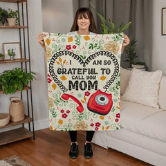 I Am So Grateful – Coral Fleece Blanket ShineOn Fulfillment