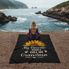 My Favorite People Call Me Grandma – Coral Fleece Blanket ShineOn Fulfillment