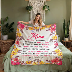 Mom You Will My Love In It – Coral Fleece Blanket ShineOn Fulfillment