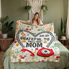 I Am So Grateful – Coral Fleece Blanket ShineOn Fulfillment