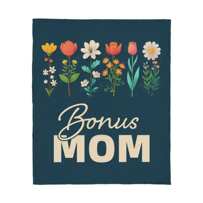 Bonus Mom – Jersey Fleece Blanket ShineOn Fulfillment