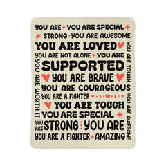 To My Daughter Braver (From Mom) – Sherpa Fleece Blanket ShineOn Fulfillment