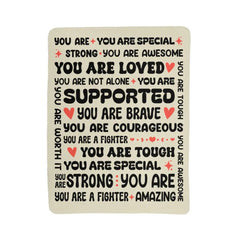 To My Daughter Braver (From Mom) – Sherpa Fleece Blanket ShineOn Fulfillment