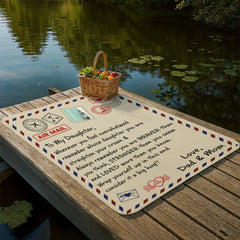 To My Daughter Loved (From Dad & Mom) – Sherpa Fleece Blanket ShineOn Fulfillment