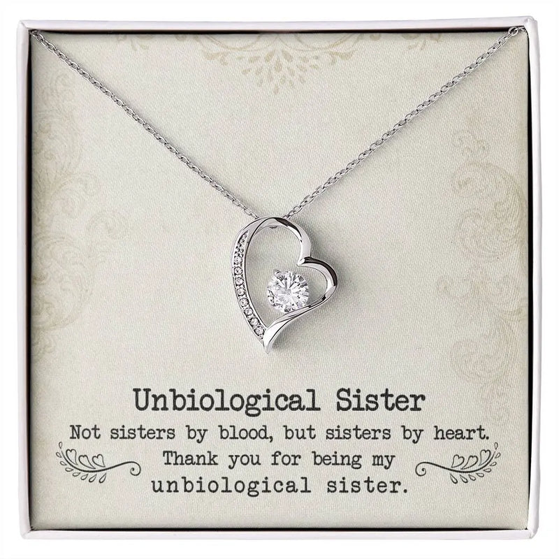 Unbiological Sister - Forever Love Necklace ShineOn Fulfillment