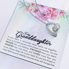 Brave Granddaughter - Forever Love Necklace ShineOn Fulfillment