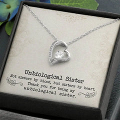 Unbiological Sister - Forever Love Necklace ShineOn Fulfillment