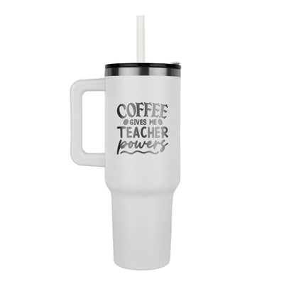 Coffee Gives Me Powers - Teachers Mug ShineOn Fulfillment