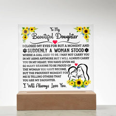 To My Daughter – Acrylic Square ShineOn Fulfillment