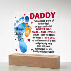 When I Was Small and Sweet - Acrylic Square ShineOn Fulfillment