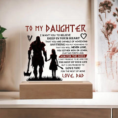 To My Daughter Skies – Acrylic Square ShineOn Fulfillment