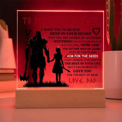 To My Daughter Skies – Acrylic Square ShineOn Fulfillment