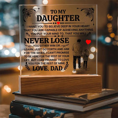 To My Daughter Promise – Acrylic Square ShineOn Fulfillment