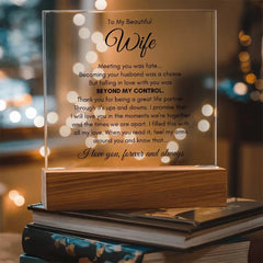 To My Wife Fate – Acrylic Square ShineOn Fulfillment
