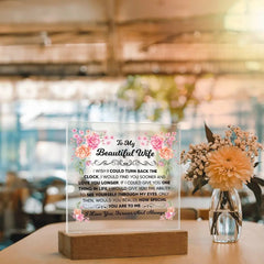 To My Beautiful Wife – Acrylic Square ShineOn Fulfillment