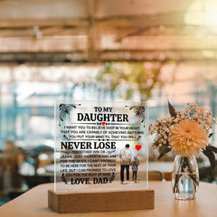 To My Daughter Promise – Acrylic Square ShineOn Fulfillment