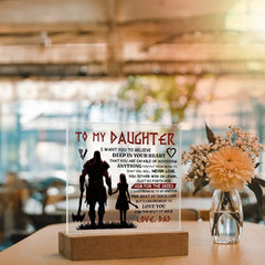 To My Daughter Skies – Acrylic Square ShineOn Fulfillment