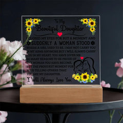 To My Daughter – Acrylic Square ShineOn Fulfillment