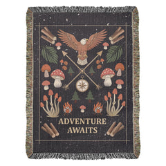 Adventure Awaits - Woven Blanket ShineOn Fulfillment