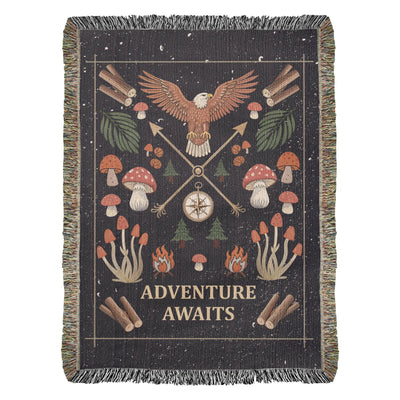 Adventure Awaits - Woven Blanket ShineOn Fulfillment