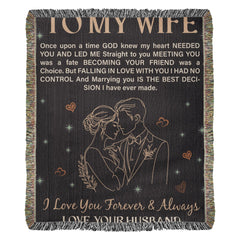 To My Wife - Heirloom Blanket ShineOn Fulfillment