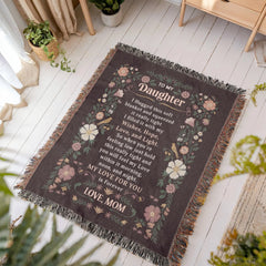To My Daughter - Heirloom Blanket ShineOn Fulfillment