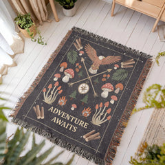 Adventure Awaits - Woven Blanket ShineOn Fulfillment