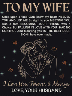 To My Wife - Heirloom Blanket ShineOn Fulfillment