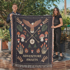 Adventure Awaits - Woven Blanket ShineOn Fulfillment