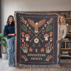 Adventure Awaits - Woven Blanket ShineOn Fulfillment