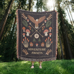 Adventure Awaits - Woven Blanket ShineOn Fulfillment
